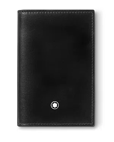 Shop Montblanc Meisterstuck 2cc Leather Card Holder In Black