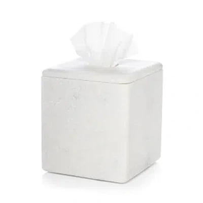 Sferra Velina Marble Tissue Holder In Dove