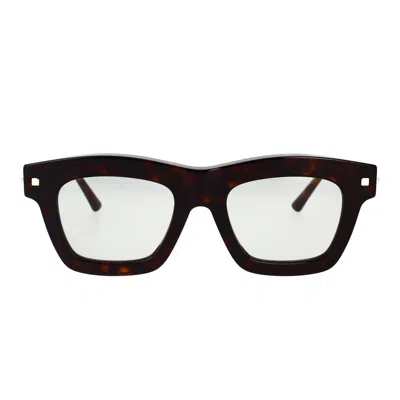 Kuboraum K4 Square-frame Glasses In Havana