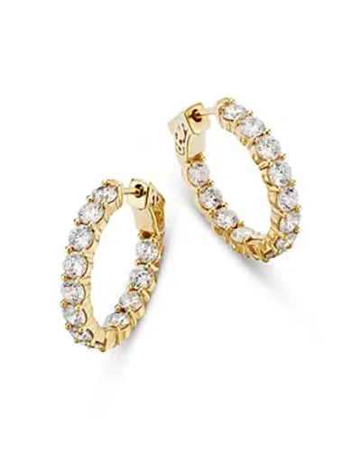 Shop Bloomingdale's Diamond Inside Out Hoop Earrings In 14k Yellow Gold, 3.60 Ct. T.w.
