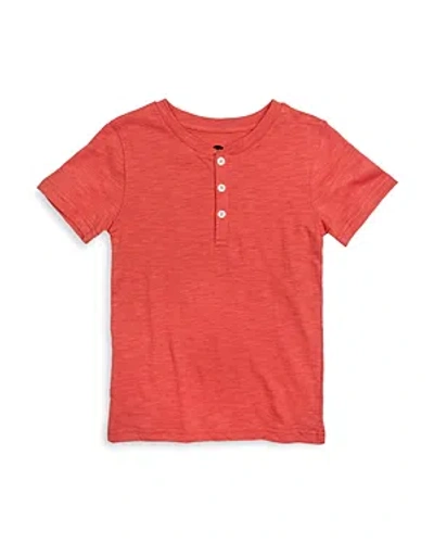Shop Appaman Boys' Day Party Henley Tee - Little Kid, Big Kid In Coral