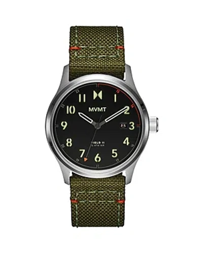 Shop Mvmt Field Ii Watch, 41mm In Black/green