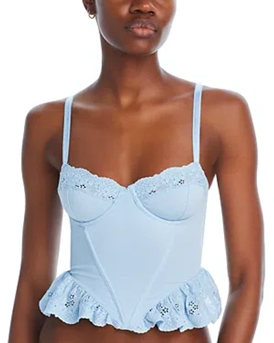 Shop Honeydew Clementine Bustier Top In Pisces