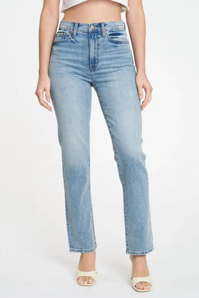 Shop Daze Smarty Pants High Rise Slim Straight In Wink In Blue