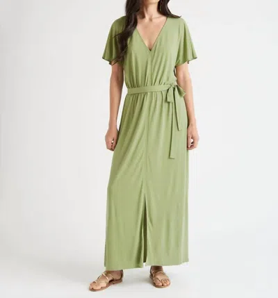 Shop Splendid Arlo Maxi Dress In Bamboo In Green