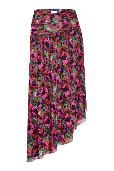 Shop Misa Dania Skirt In Floral In Multi