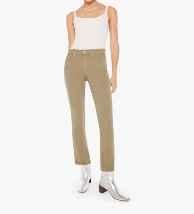 Shop Mother The Insider Hover Jean In Mermaid In Beige