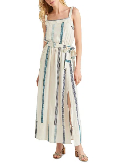 Shop Splendid Jubi Womens Cotton Long Maxi Dress In Beige