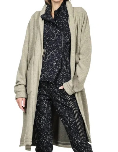 Shop Beate Heymann Chasuble Cozy Cardigan In Stone In Grey