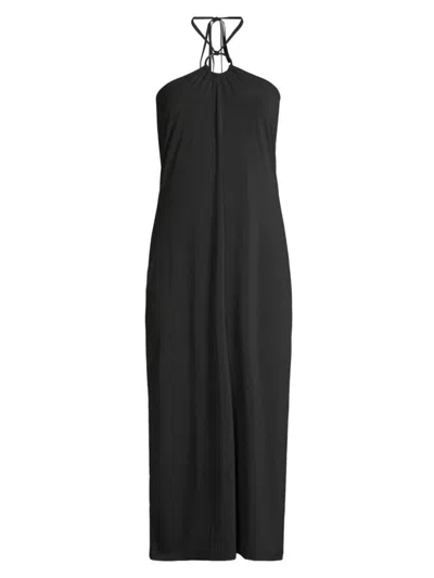 Shop Capsule 121 Women's The Cap O-ring Halter Midi-dress In Black