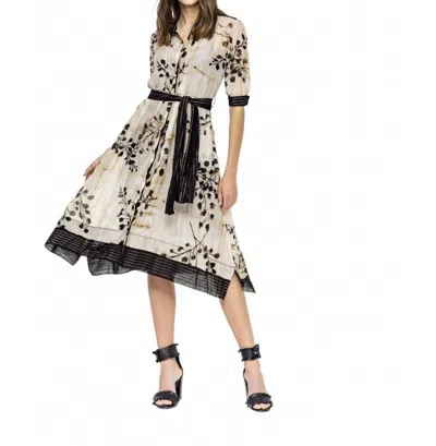 Shop Beate Heymann Blouse Dress In Floral In Beige