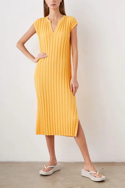 Shop Rails Ashley Dress In Melon In Yellow
