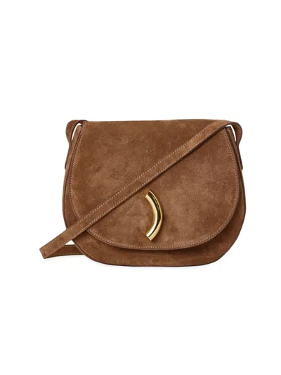 Shop Little Liffner Women's Maccheroni Suede Crossbody Bag In Brown