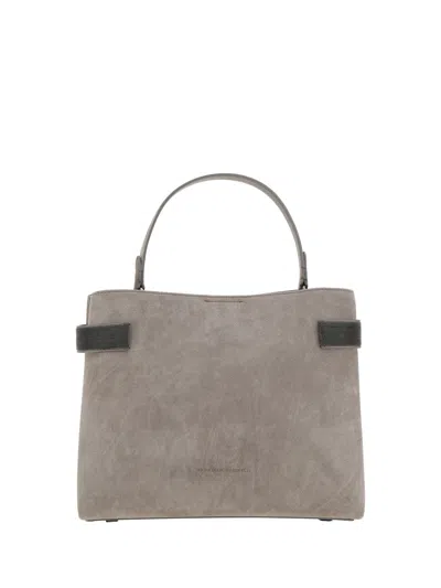 Shop Brunello Cucinelli Handbag In Pietra Serena