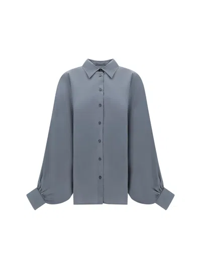 Shop Sosue Blouse Antonia Shirt In Grey