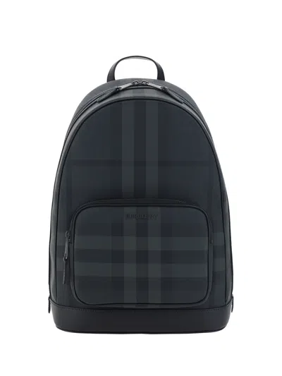 Shop Burberry Rocco Backpack In Charcoal