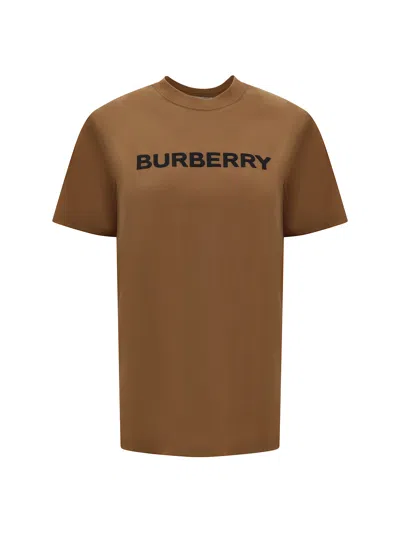 Shop Burberry Margot T-shirt In Camel Legacy