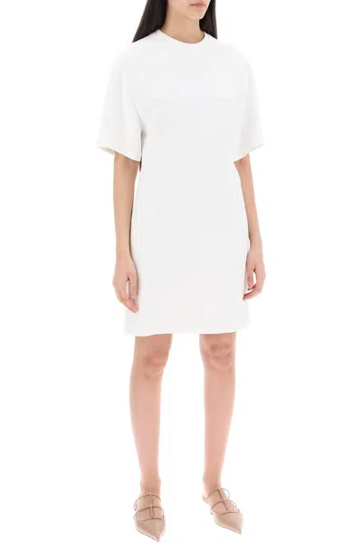 Shop Valentino "structured Couture Mini Dress In In White
