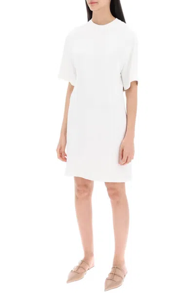 Shop Valentino "structured Couture Mini Dress In In White