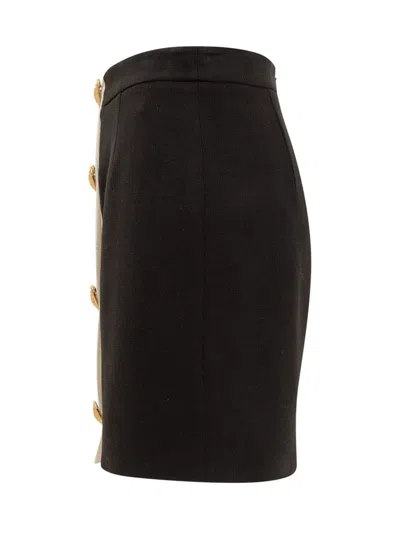 Shop Moschino Mini Skirt In Black