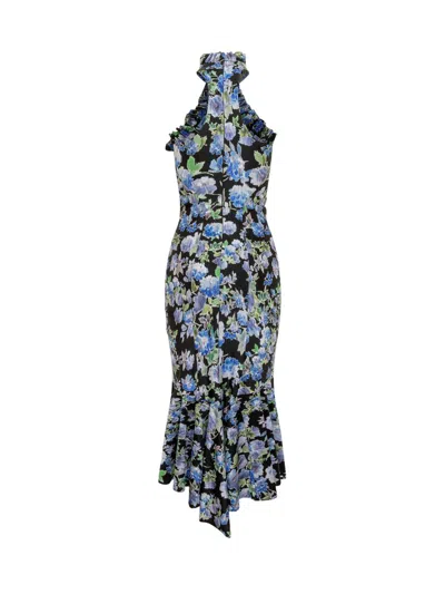 Shop Philosophy Di Lorenzo Serafini Floral Dress In Blue
