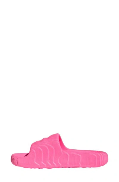 Shop Adidas Originals Adilette 22 Sport Slide In Lucid Pink/ Black/ Lucid Pink