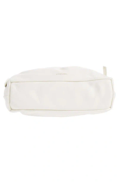 Shop Mansur Gavriel Mini Cloud Leather Clutch In Bianca