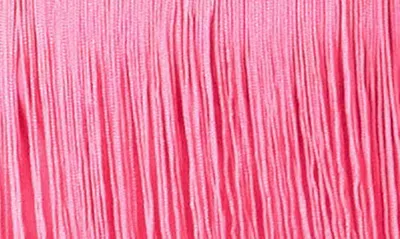 Endless Rose Tiered Fringe Crop Top In Fuchsia