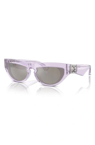 Shop Burberry 58mm Cat Eye Sunglasses In Violet