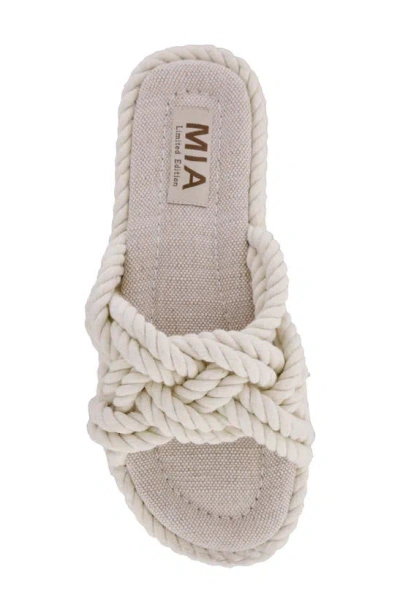 Shop Mia Miko Sandal In Off Whte