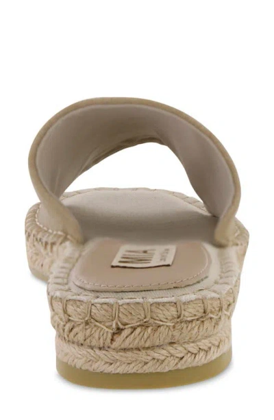 Mia Noveli Espadrille Platform Slide Sandal In Sand