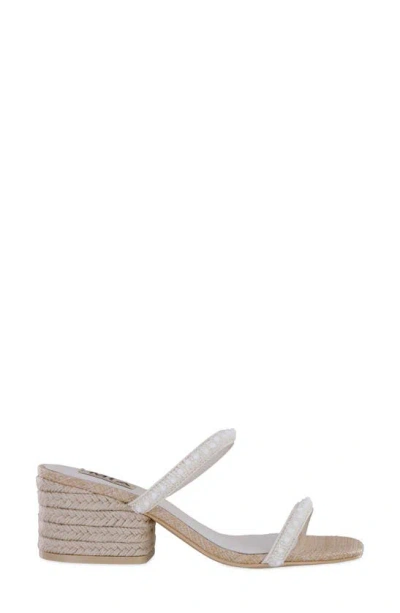 Mia Isabeli Espadrille Slide Sandal In Bone