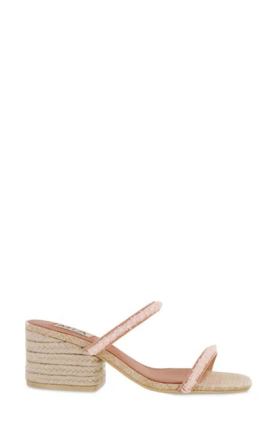 Mia Isabeli Espadrille Slide Sandal In Coral