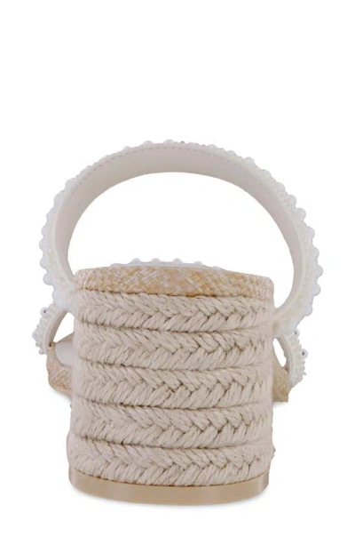 Shop Mia Limited Edition Isabeli Espadrille Slide Sandal In Bone