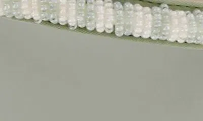 Mia Isabeli Espadrille Slide Sandal In Sage/ Off White
