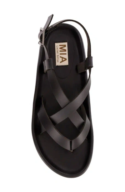 Shop Mia Zurie Slingback Sandal In Black