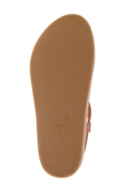 Shop Mia Zurie Slingback Sandal In Cognac