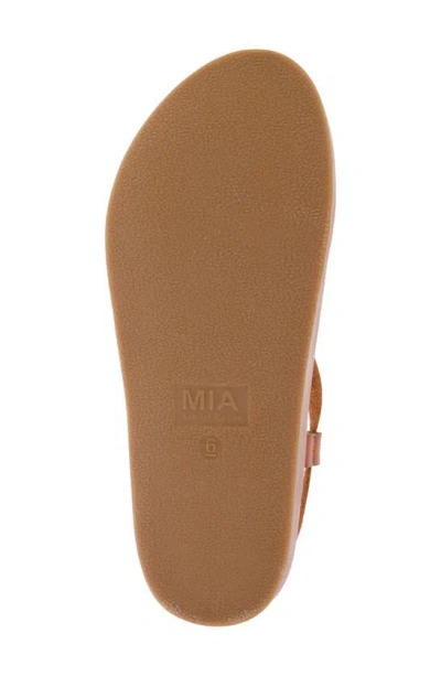 Mia Zurie Slingback Sandal In Cognac
