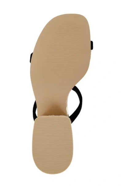 Mia Isabeli Espadrille Slide Sandal In Black