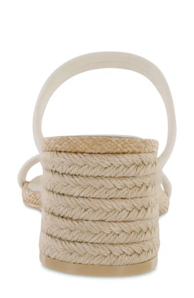 Mia Isabeli Espadrille Slide Sandal In Bone