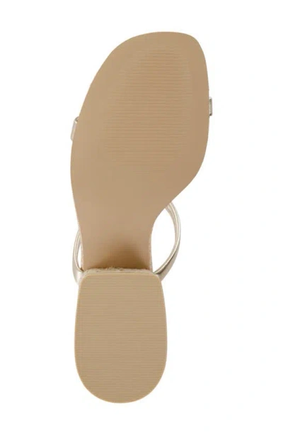 Mia Isabeli Espadrille Slide Sandal In Soft Gold