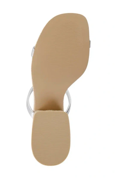 Mia Isabeli Espadrille Slide Sandal In Silver