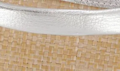 Mia Isabeli Espadrille Slide Sandal In Silver
