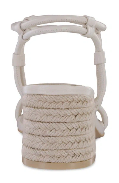 Mia Ione Ankle Strap Espadrille Sandal In Bone