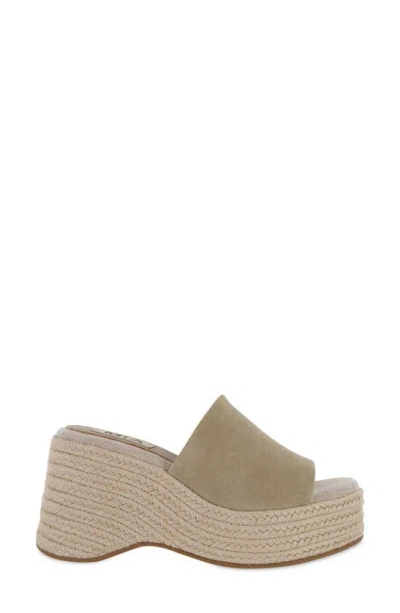 Mia Palma Espadrille Platform Wedge Sandal In Sand
