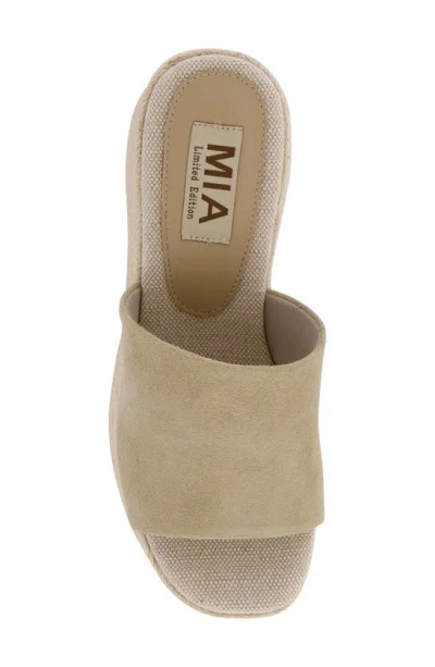 Mia Palma Espadrille Platform Wedge Sandal In Sand