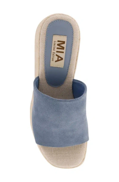 Shop Mia Palma Espadrille Platform Wedge Sandal In Denim