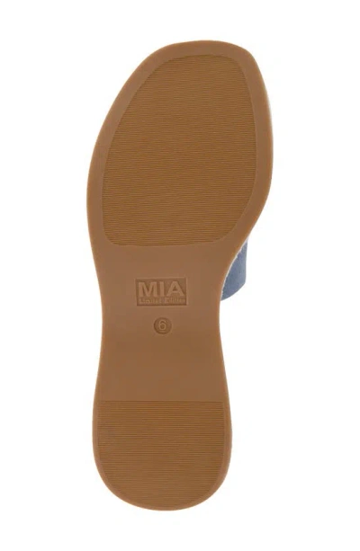 Mia Palma Espadrille Platform Wedge Sandal In Denim