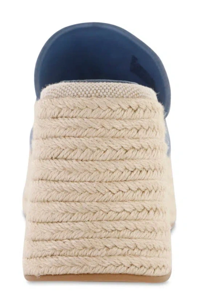 Mia Palma Espadrille Platform Wedge Sandal In Denim