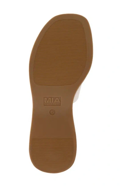 Mia Palma Espadrille Platform Wedge Sandal In Bone